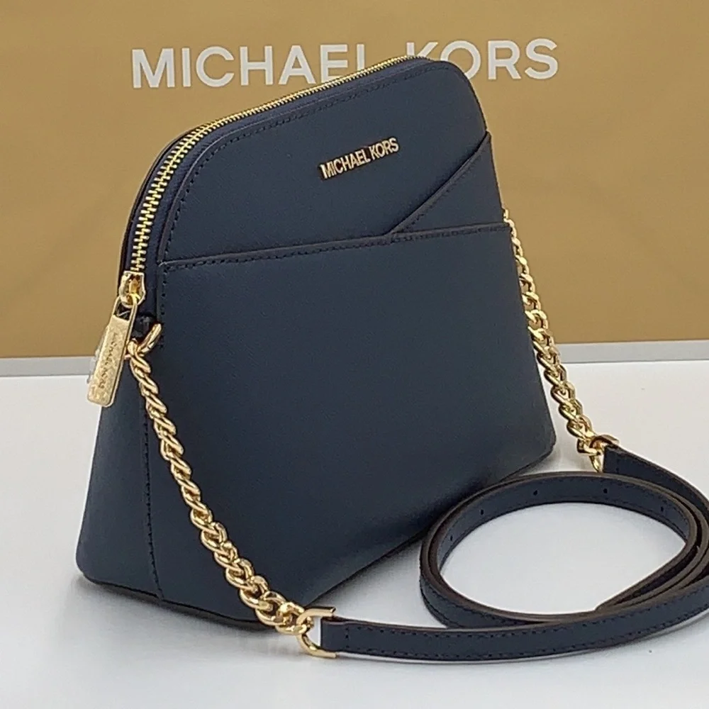 MICHAEL KORS JET SET TRAVEL DOME XCROSS XBODY NAVY COLOR